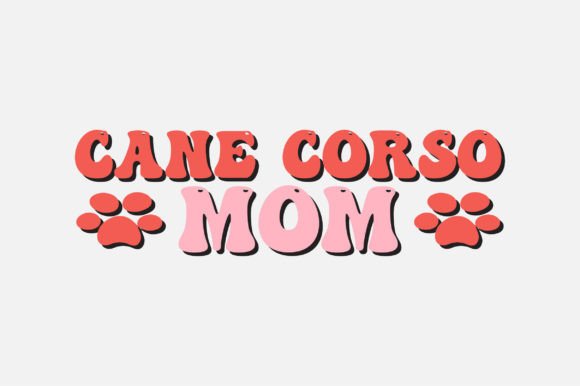 Cane Corso Mom SVG Design: Graphics & Crafts