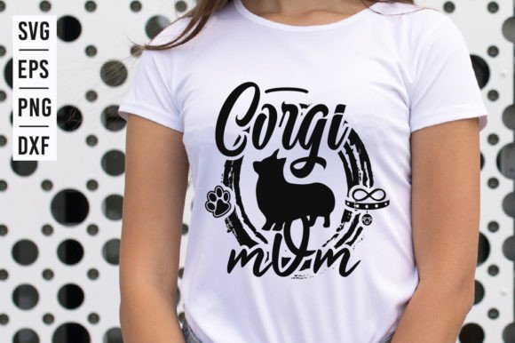 Corgi Mom - SVG Design: Graphics for Crafts and Content