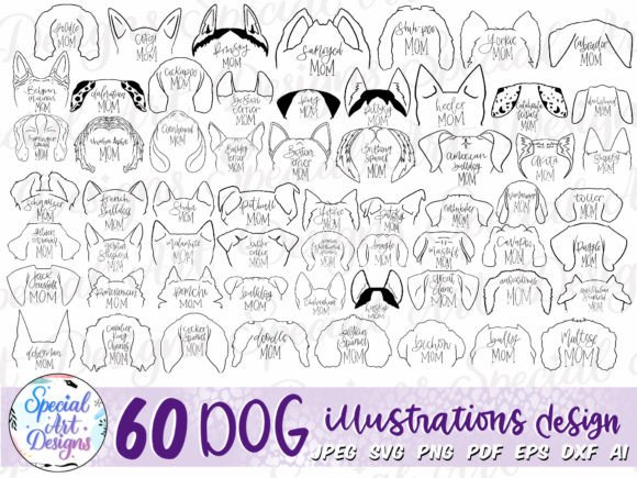 Dog Mom Svg Bundle Dogs Clipart