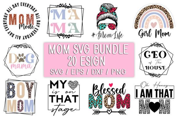 Mom Svg Bundle, Mama Svg Bundle