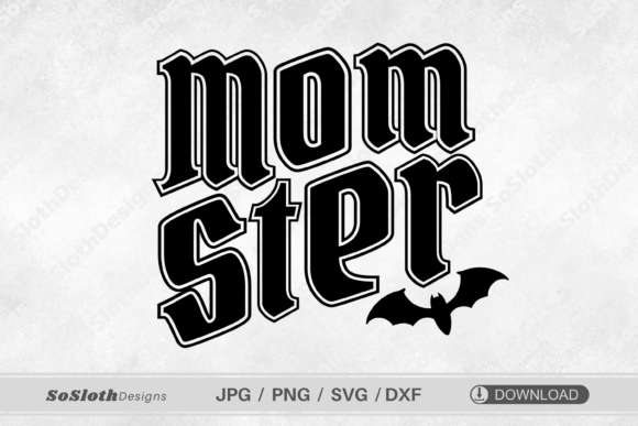 Momster Svg, Halloween Mom Svg