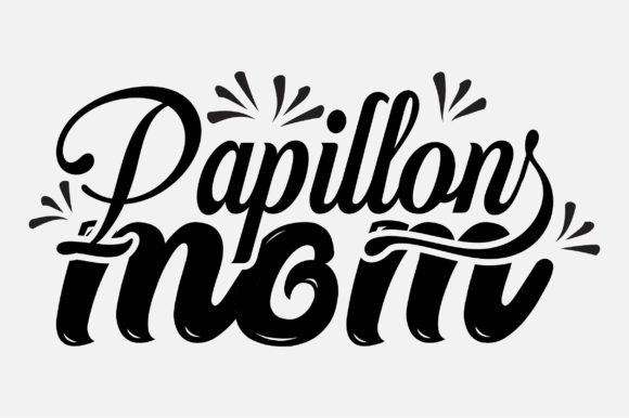 Papillons Mom SVG Typography Design