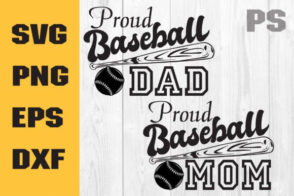 Proud Baseball Mom SVG: Graphics for Crafts & Content