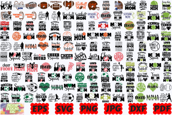 Sport Mom SVG for Crafts and Graphics